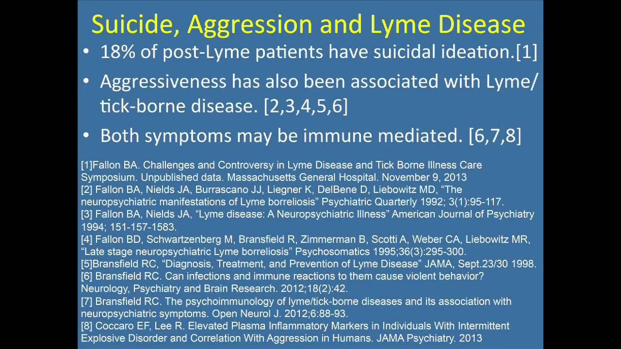 Psychoimmunology of Tick borne Diseases and its Association with Neuropsychiatric Symptoms  HD