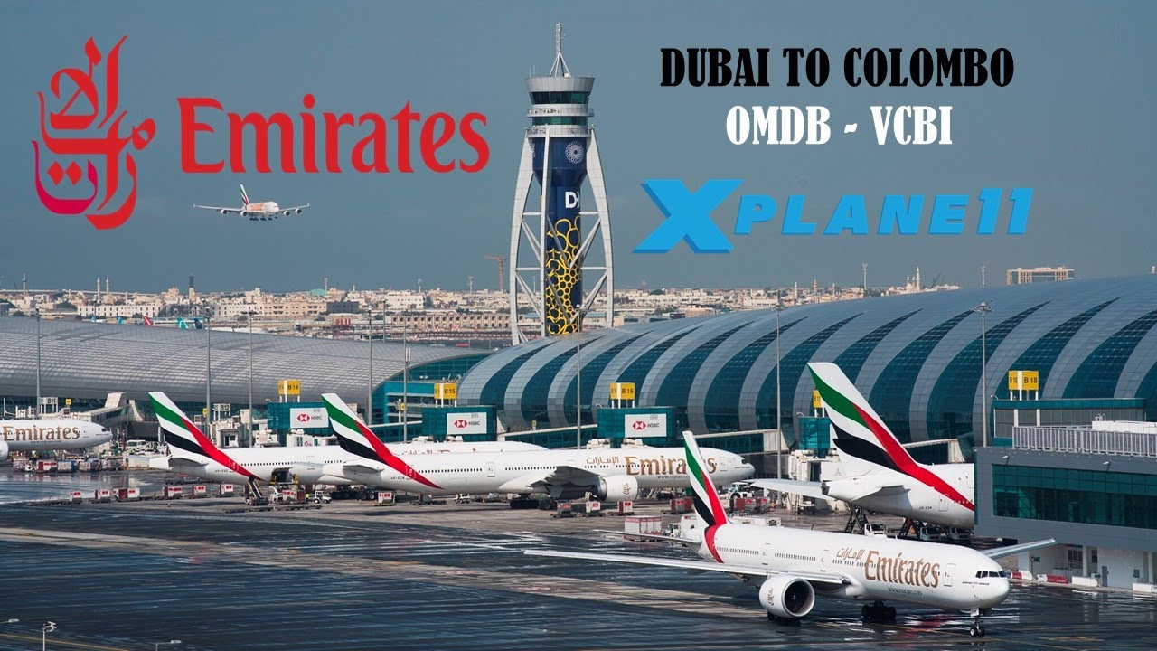 Emirates Airlines Takeoff X Plane 11 Dubai International Airport | OMDB |