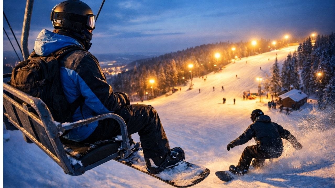 Сноуборд в Норвегии: городской склон, трассы и атмосфера | Drammen