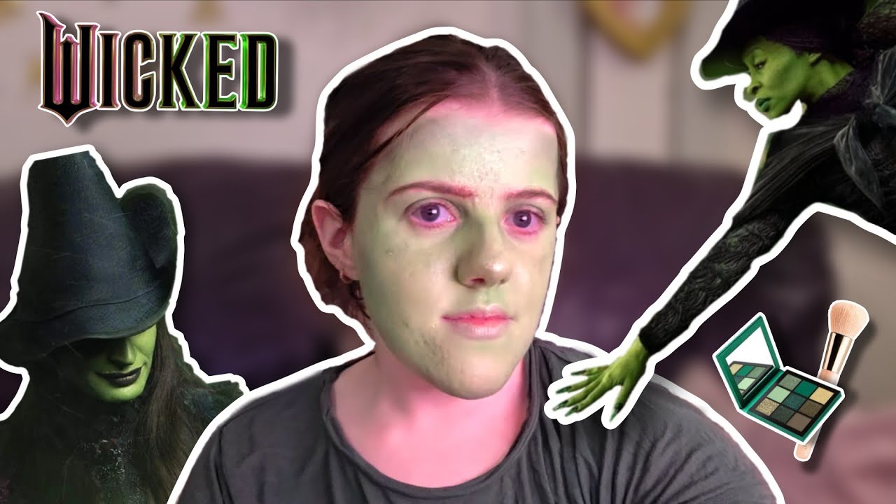 TURNING MYSELF INTO ELPHABA | terrible, low budget Wicked transformation 🩷💚