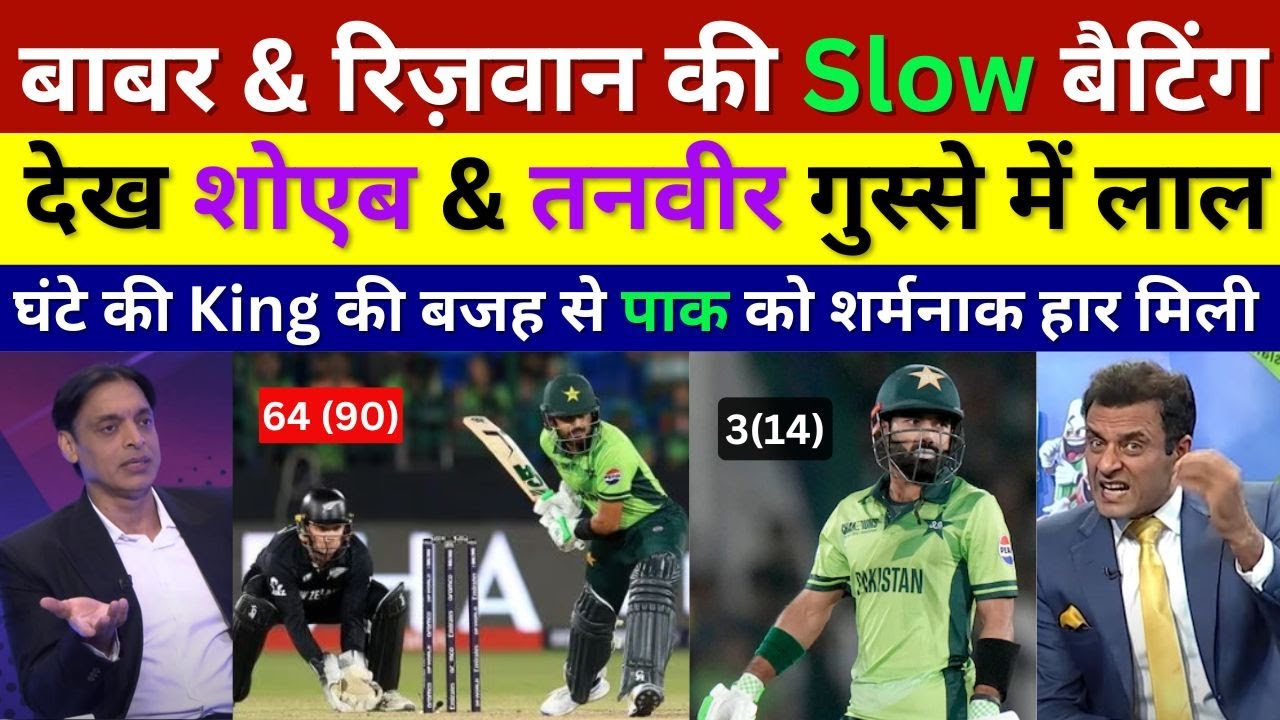Shoaib Akhtar & Tanvir Angry Babar & Rizwan Slow Batting Help Nz Win In Champions Trophy, Pak Reacts