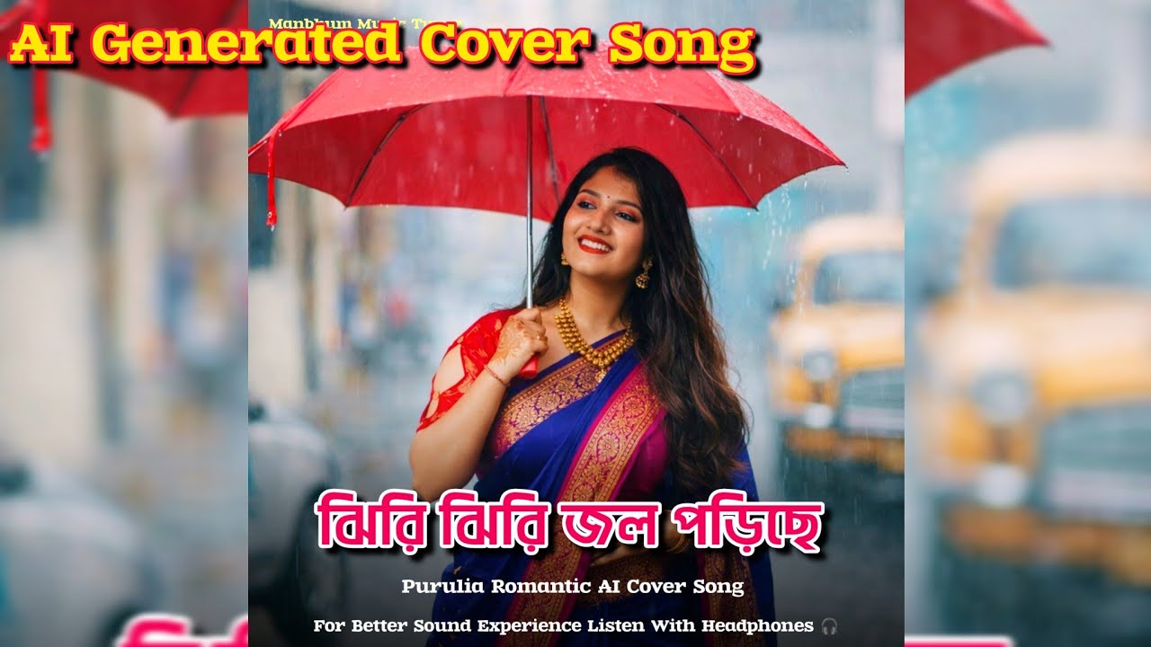 Jhiri Jhiri Jol Poriche | ঝিরি ঝিরি জল পড়িছে | AI Cover Song | Purulia Song By Manbhum Music Tunez