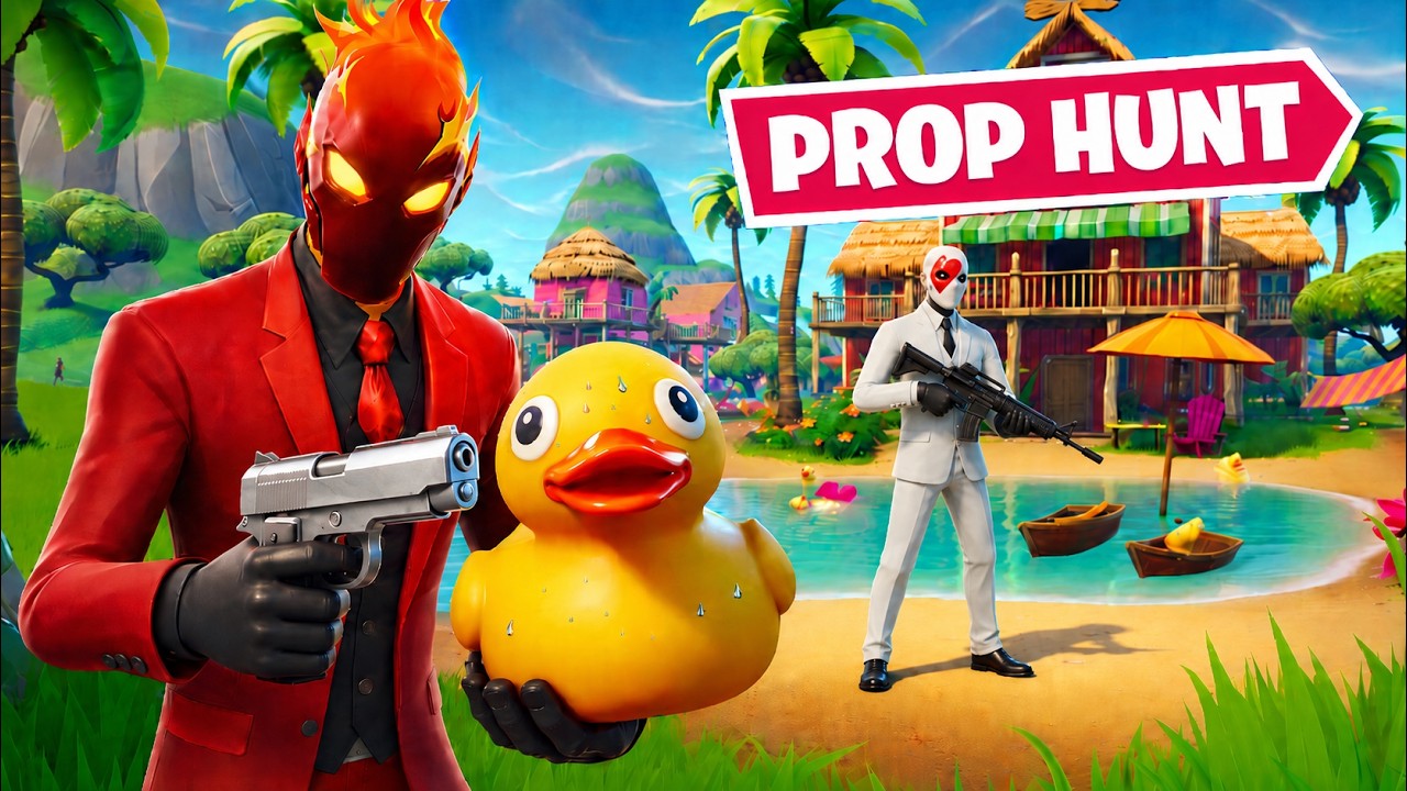 ABBIAMO ROTTO L'ENNESIMO NASCONDINO 😨 - Prop Hunt Fortnite iNoob