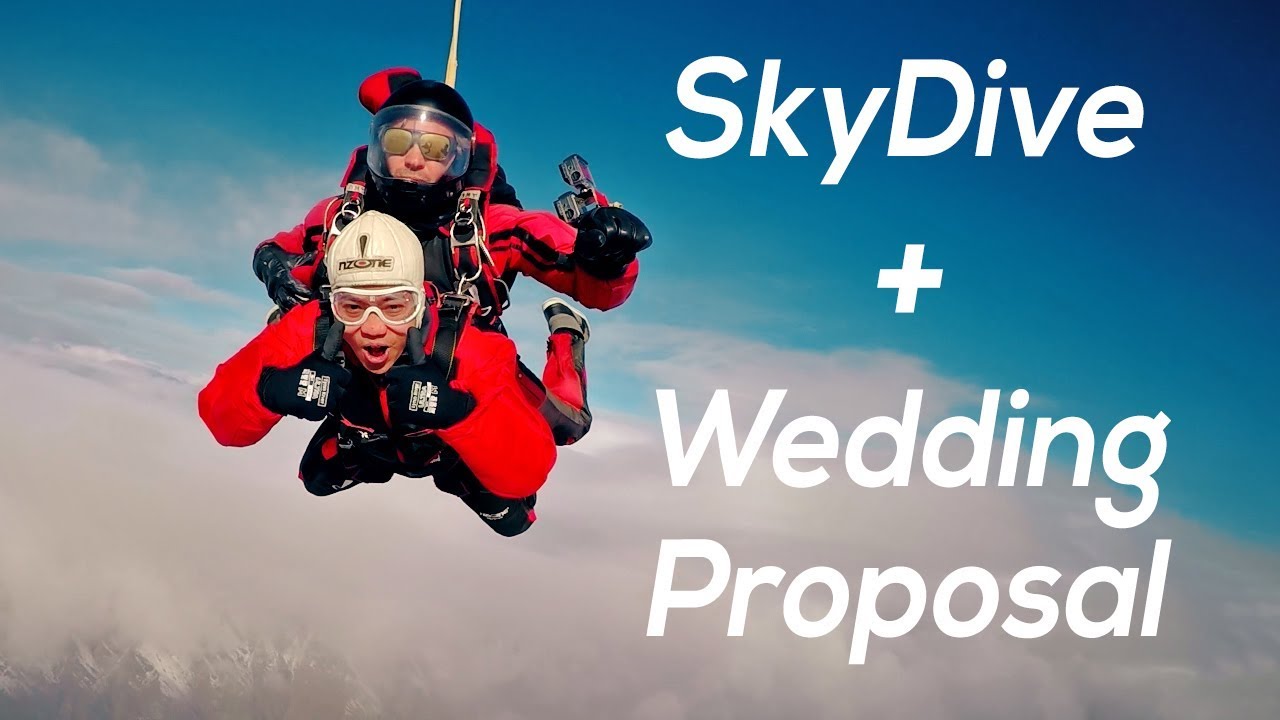 SkyDive + Wedding Proposal in New Zealand