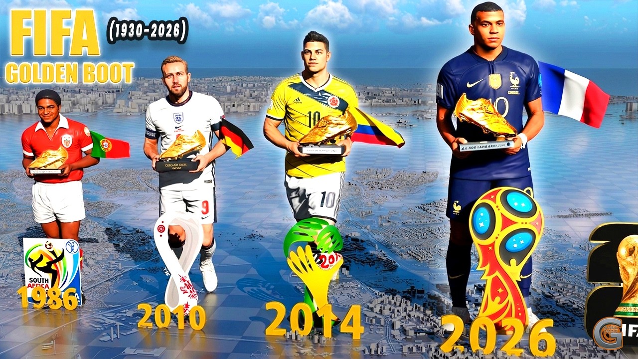 FIFA World Cup Golden Boot Winners (1930&ndash;2026)