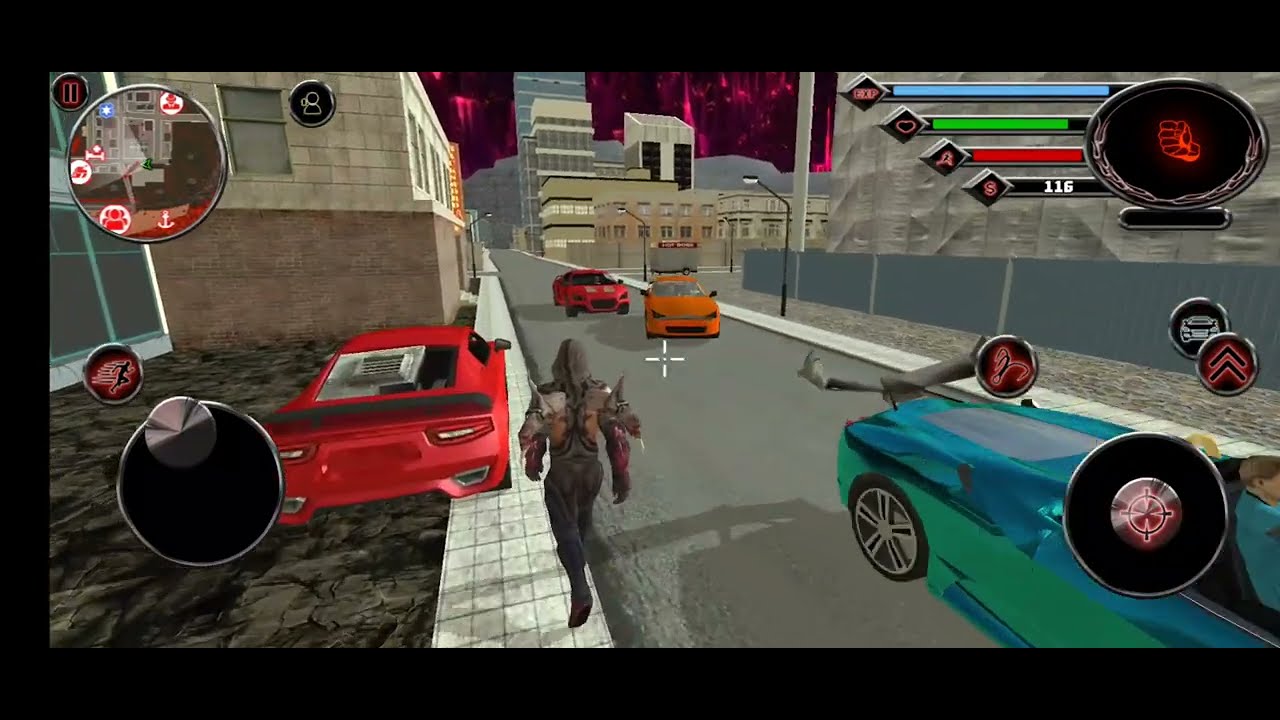 Superhero Naxeex Rope Hero Hell Rise Open-World Android Gameplay 1080p