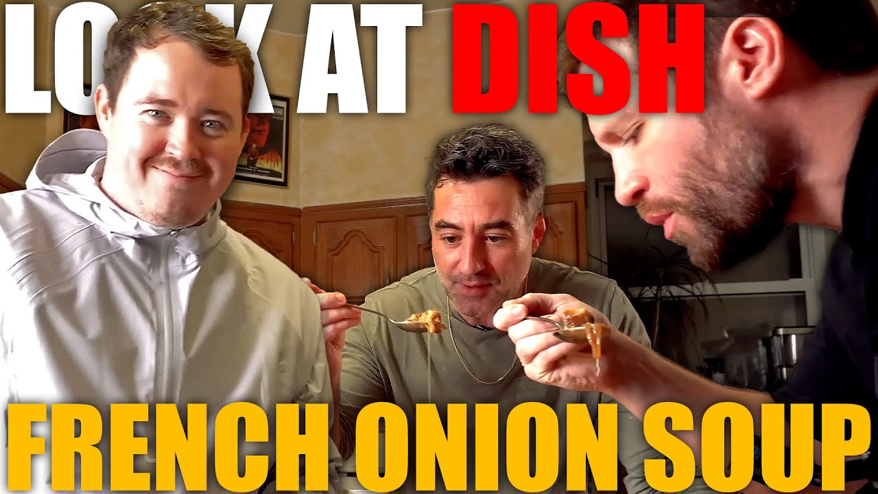 Shane Gillis Eats French Onion Soup with Netflix's Tires crew - Look At Dish #9
