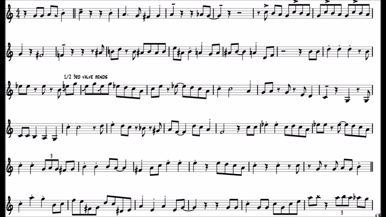 Wynton Marsalis 'Buddy Bolden's Blues' Trumpet Solo Transcription