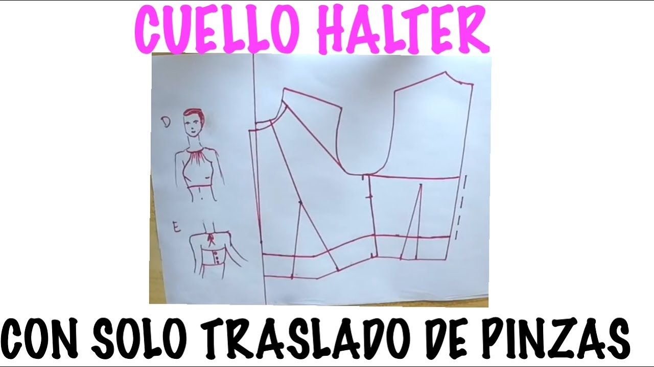 CUELLO HALTER CÓMO MODIFICAR TUS BÁSICOS. FÁCIL!!!!