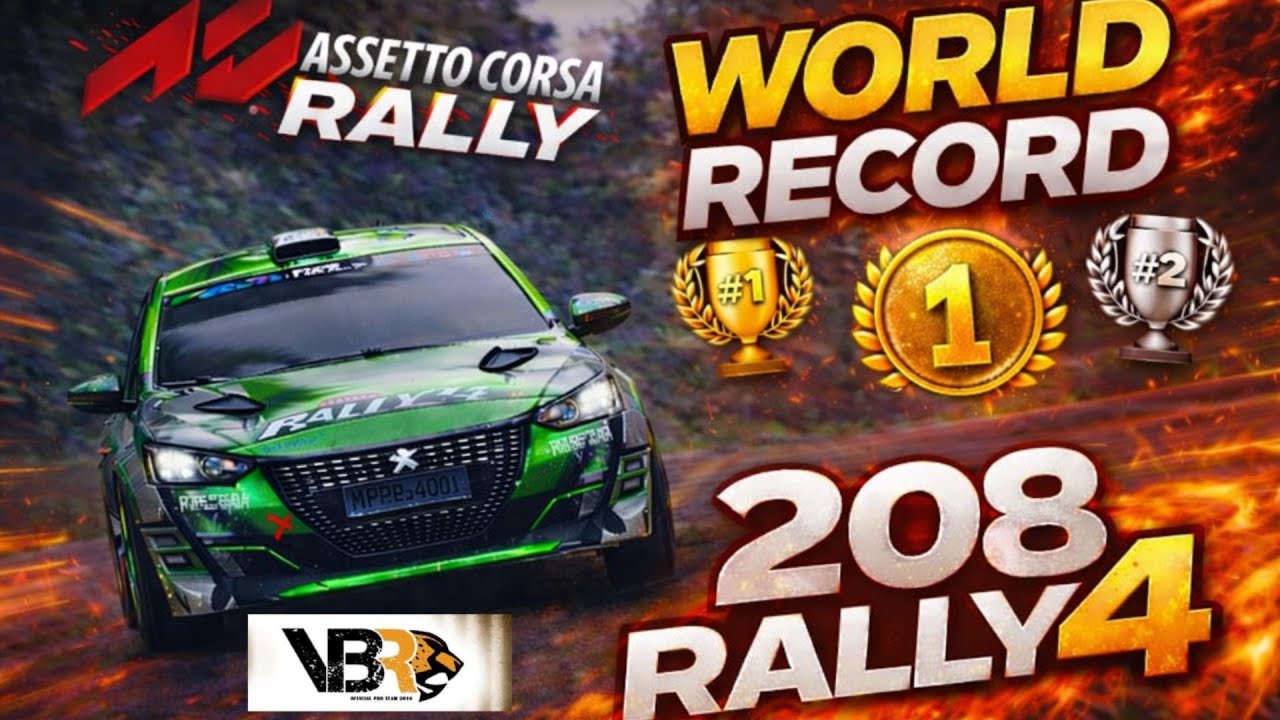 WORLD RECORD 😱 | Peugeot 208 Rally4 – Assetto Corsa Rally | Team VBR 🏆