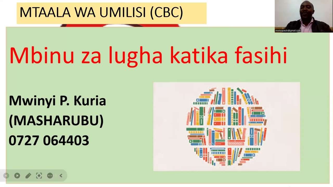MBINU ZA LUGHA KATIKA FASIHI