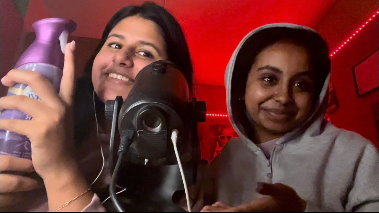 MY FRIEND TRIES ASMR-TINGLY TRIGGERS