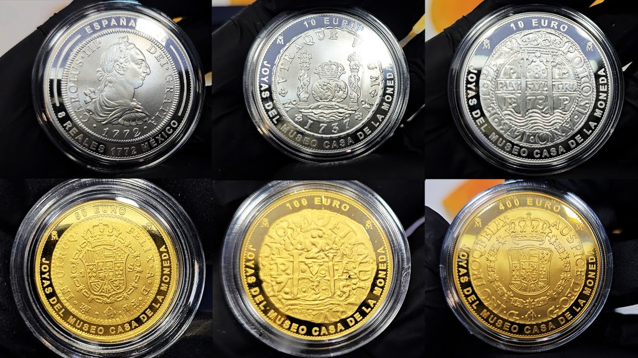 TODAS LAS MONEDAS de la II Serie Joyas del Museo de la Casa de la Moneda