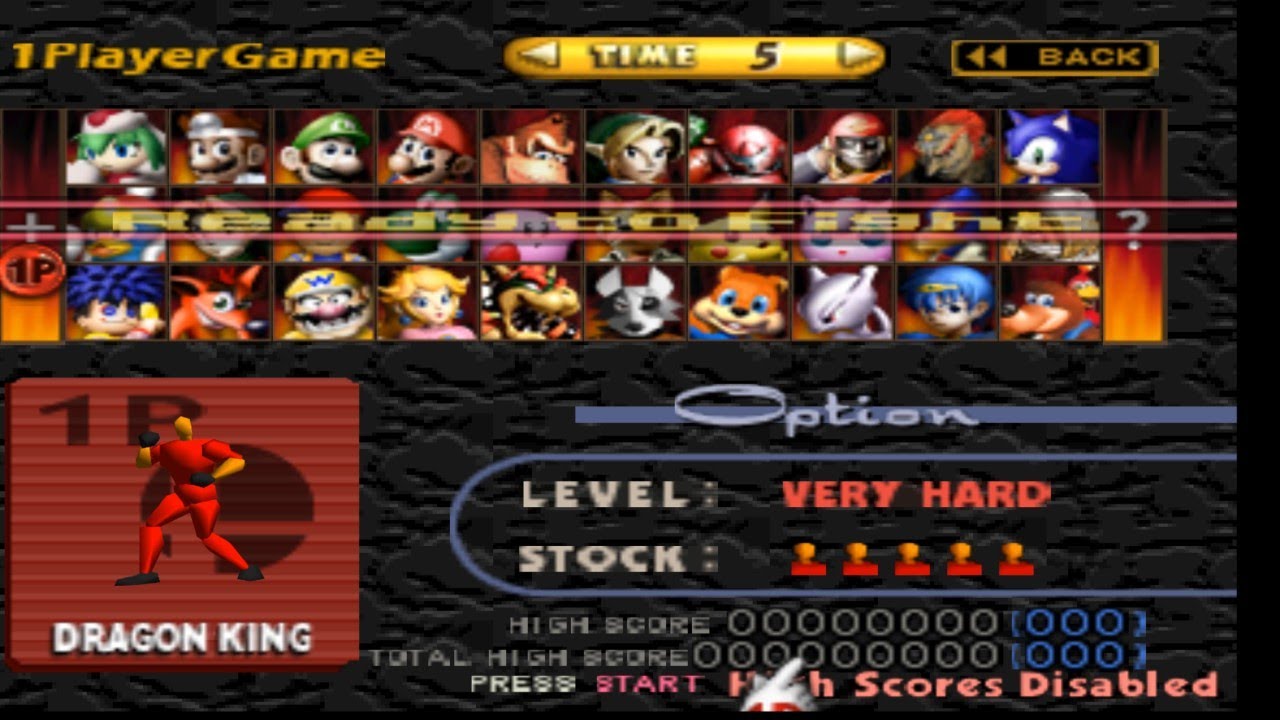Smash remix-classic mode 1p gameplay with dragon king