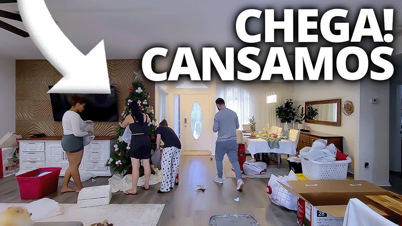 NOSSO PRIMEIRO DIA DO ANO + RESOLVEMOS DESMONTAR TUDO E TROCAR A DECORAÇÃO
