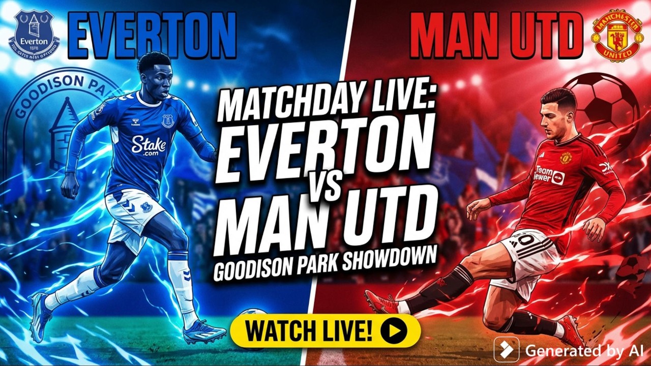 Everton vs. Manchester United Premier League Clash!