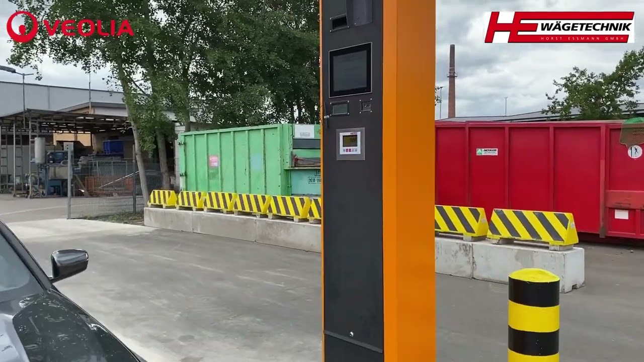 Automatische Fahrzeugwaage und LKW Waage bei einem Kunden aus der Entsorgungstechnik