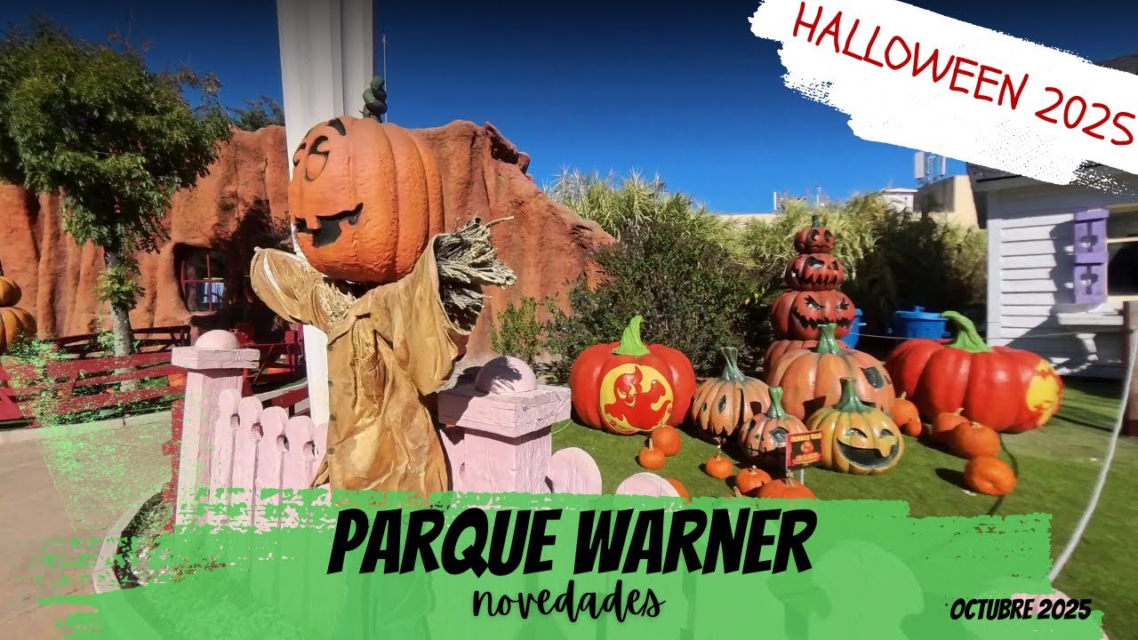 ¡TODAS las NOVEDADES de HALLOWEEN en PARQUE WARNER MADRID 2025! 🎃  #parquewarner