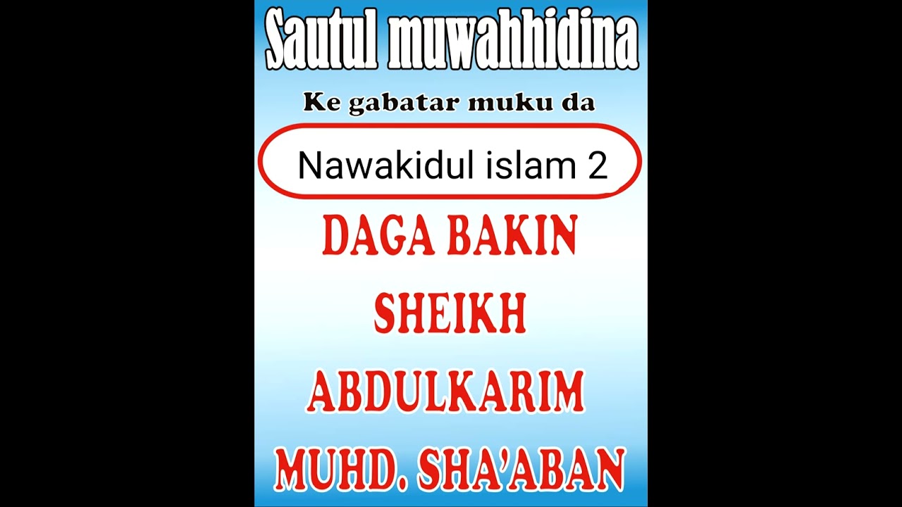Abinda ke warware musulunci na 2