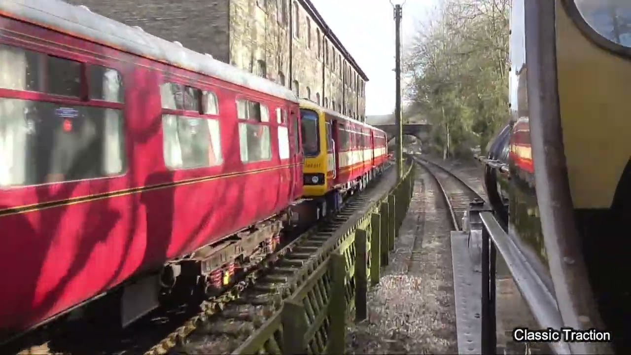 FOOTPLATE RIDE ON L&Y IRONCLAD 52044 ON THE KEIGHLEY & WORTH VALLEY RAILWAY 27th March 2023