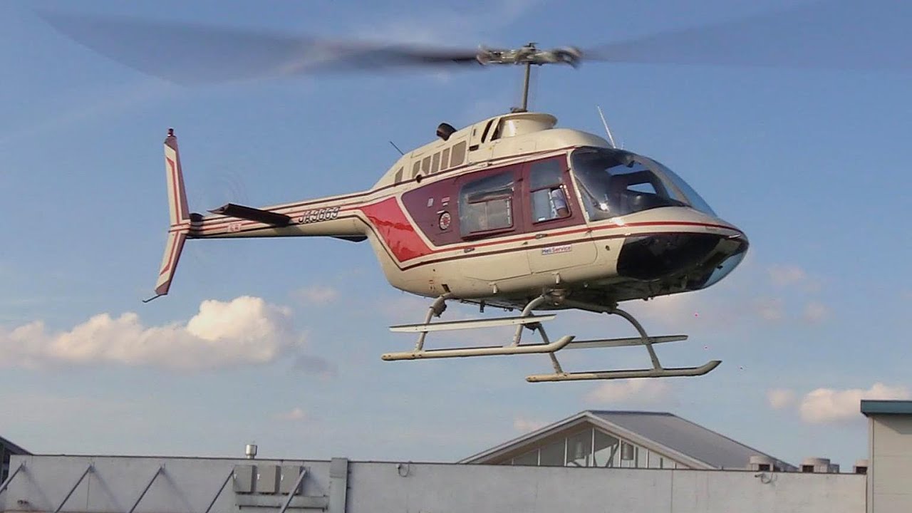 【道の駅思川ヘリコプター遊覧】ヘリサービス Bell 206B-3 JA9869  エンジンスタートから/Heli Service