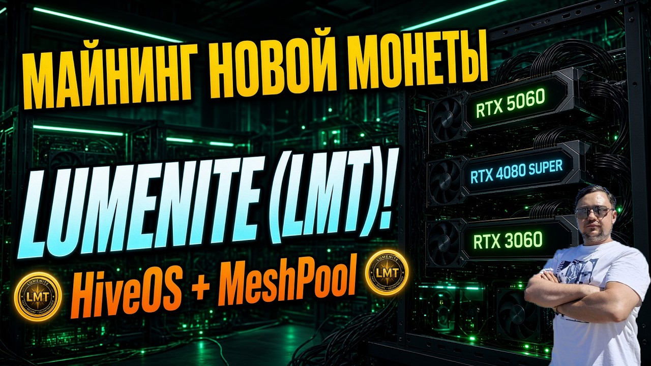 Майнинг новой монеты Lumenite (LMT)! HiveOS + MeshPool