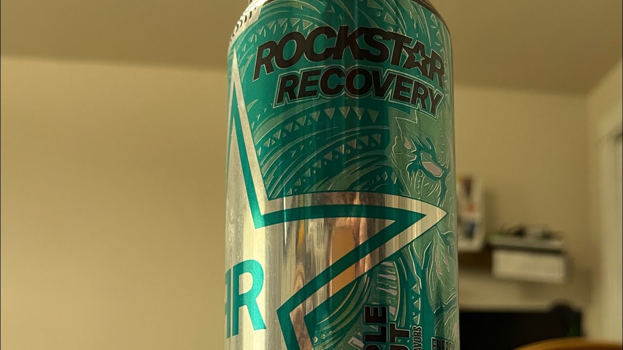 New rockstar recovery pineapple coconut Energy drink review￼￼