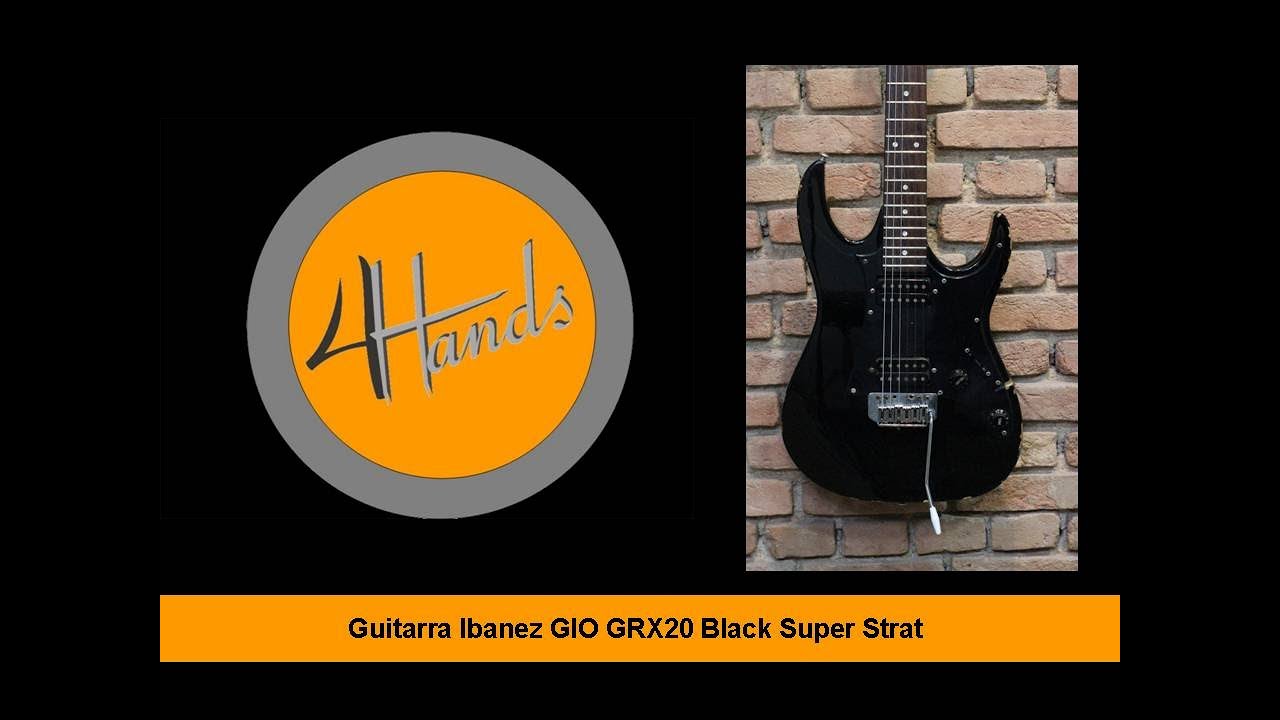 Guitarra Ibanez GIO GRX20 Black Super Strat