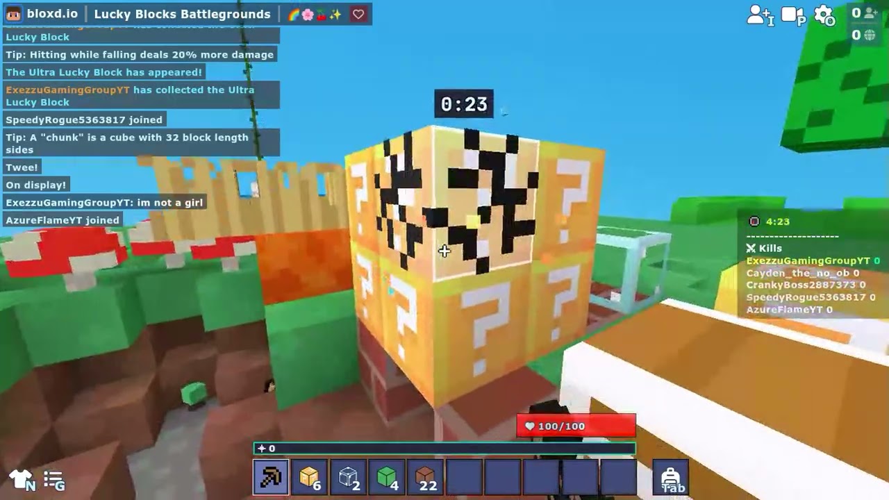 I found a way to get under the bedrock in luckyblocks! Girls only server (but i'm a boy)😂