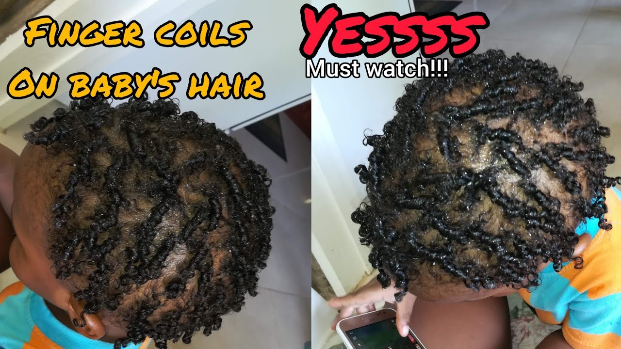 How to do : FINGER COILS | baby's hair😍