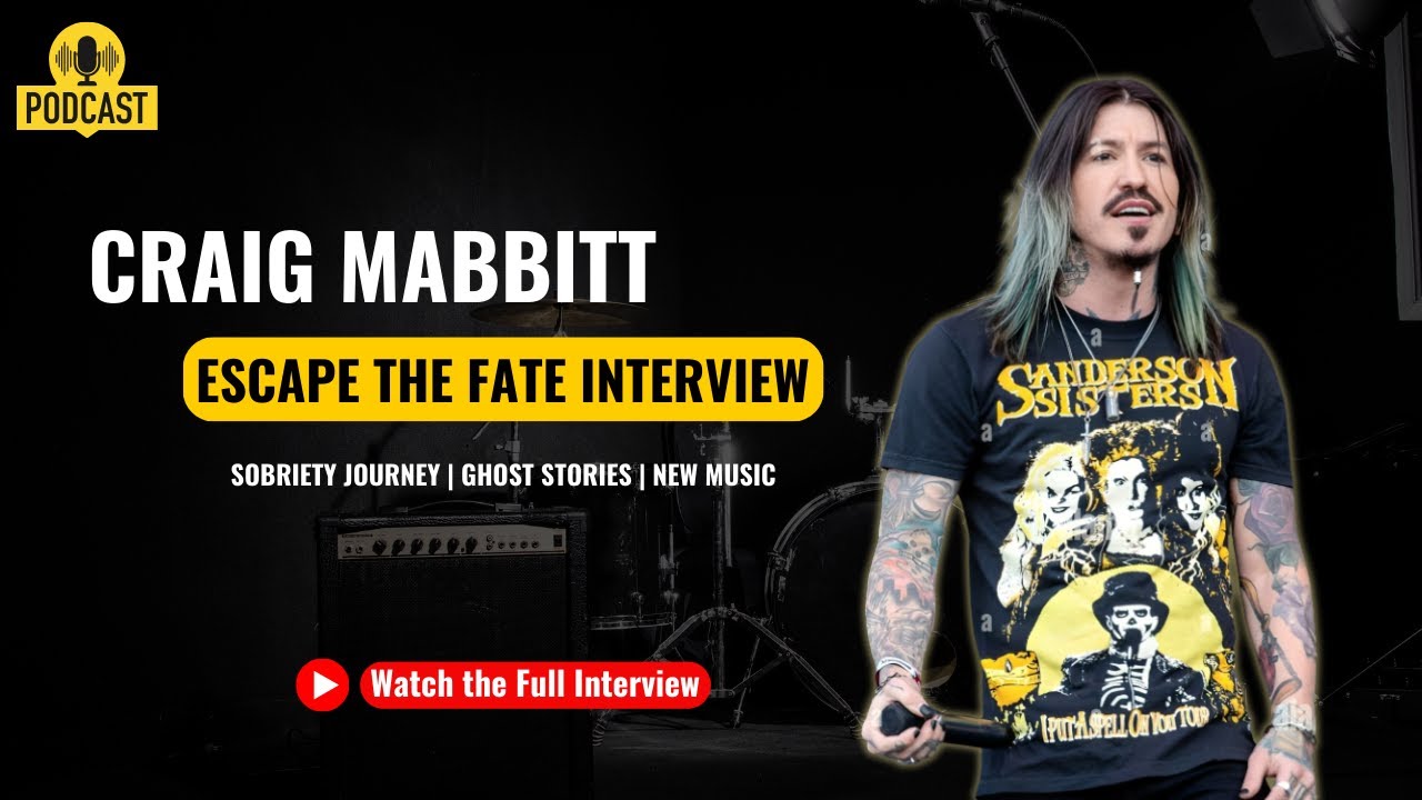 Escape the Fate’s Craig Mabbitt Interview : Sobriety, New Music & Ghost Stories | #rocksugarmagic