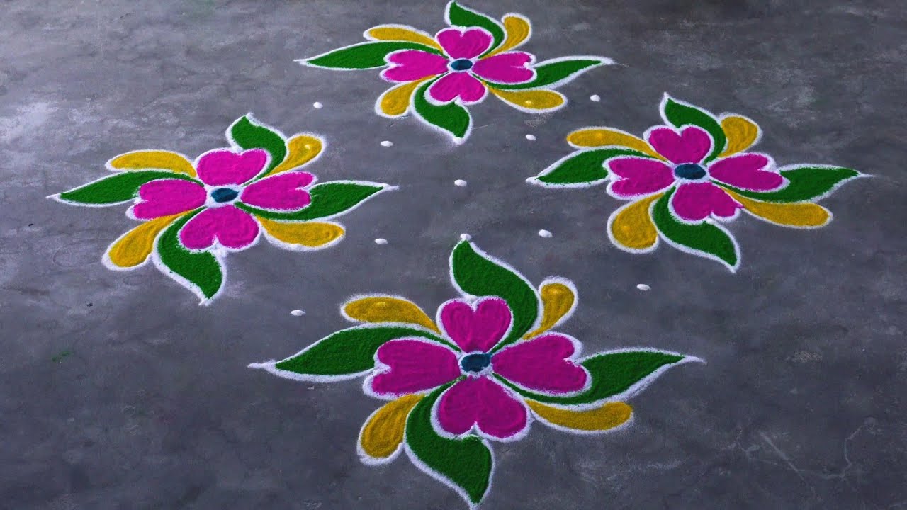 Dhanurmasam muggulu || sankranthi rangolis || chukkala muggulu || rangoli ||