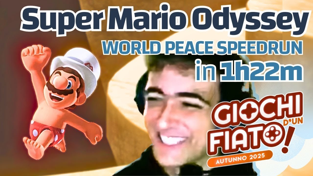 SUPER MARIO ODYSSEY Speedrun ITA World Peace con Gabby in 1:22:32