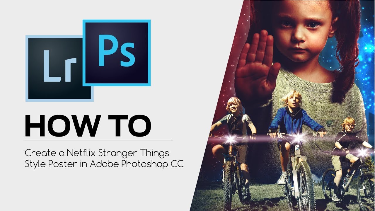 HOW TO - Create a Netflix Stranger Things Style Poster in Adobe Photoshop CC 2018