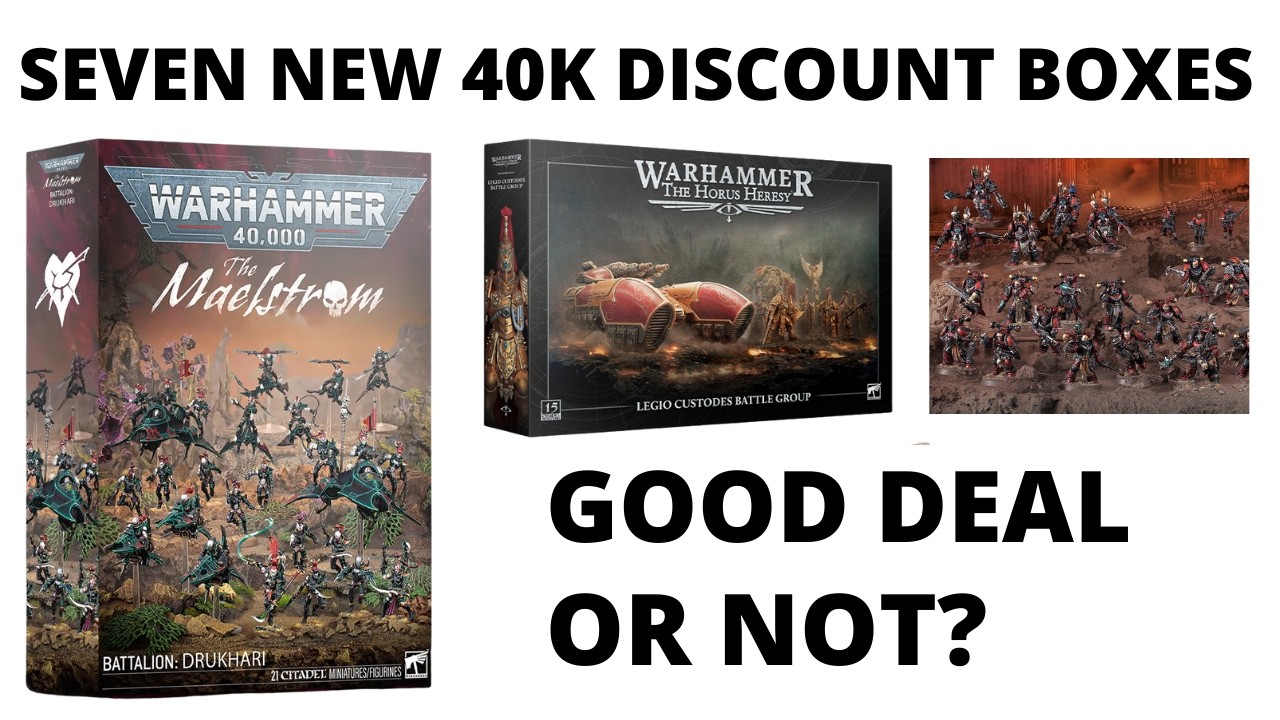 Seven New Discount Box Sets for 40K? Daemons, Tzaangors, Votann, Custodes, Drukhari, Chaos + Eldar!