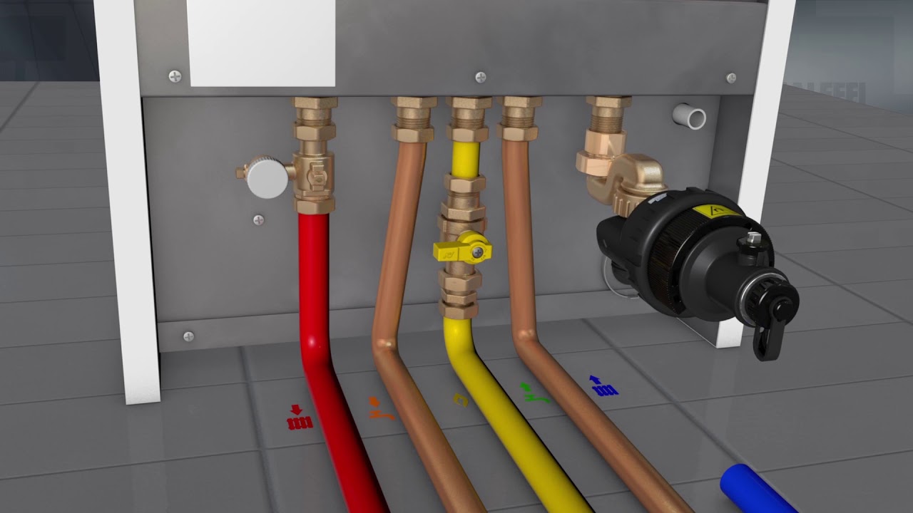 Defangatore per la caldaie Vaillant con attacchi orizzontali - DIRTMAGSLIM®