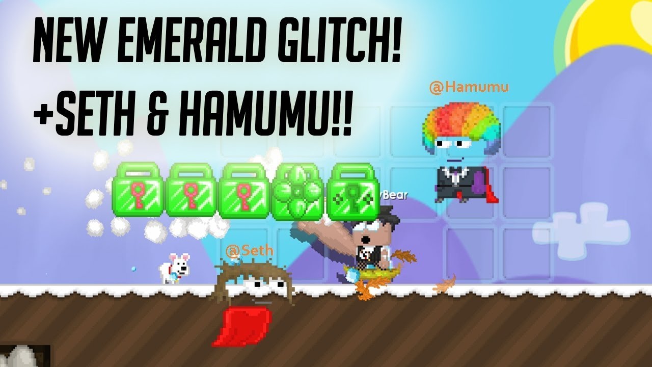New emerald Glitch + Seth & hamumu!! :( | Growtopia ** MUST WATCH**
