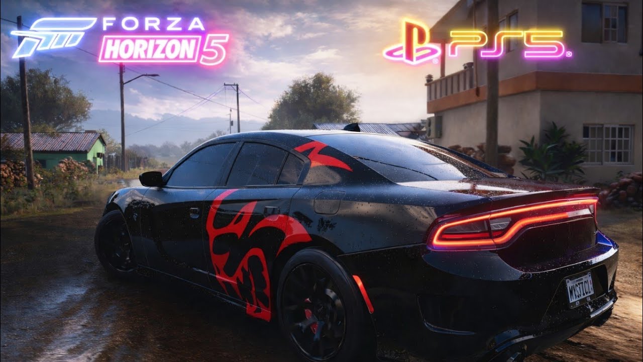 Forza Horizon 5- Dodge Charger SRT Hellcat ll Free Roam Drive - PS5 ll 