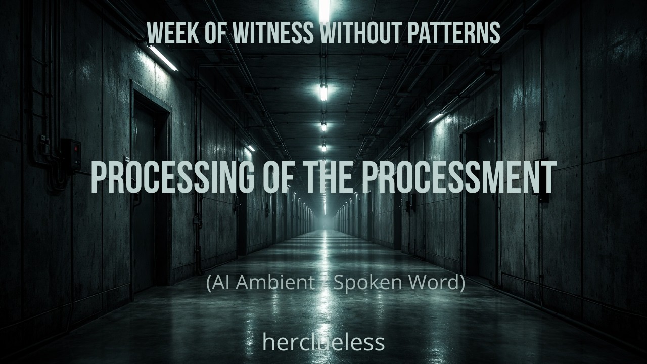 processing of the processment | herclueless (AI Ambient / Spoken Word)