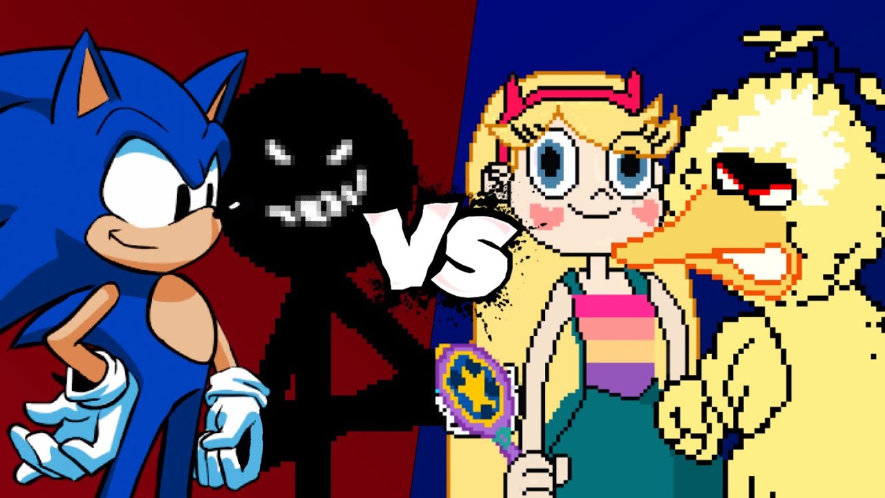 MUGEN Battle - Teen Sonic/Marshall vs Star Butterfly/Super Big Bird