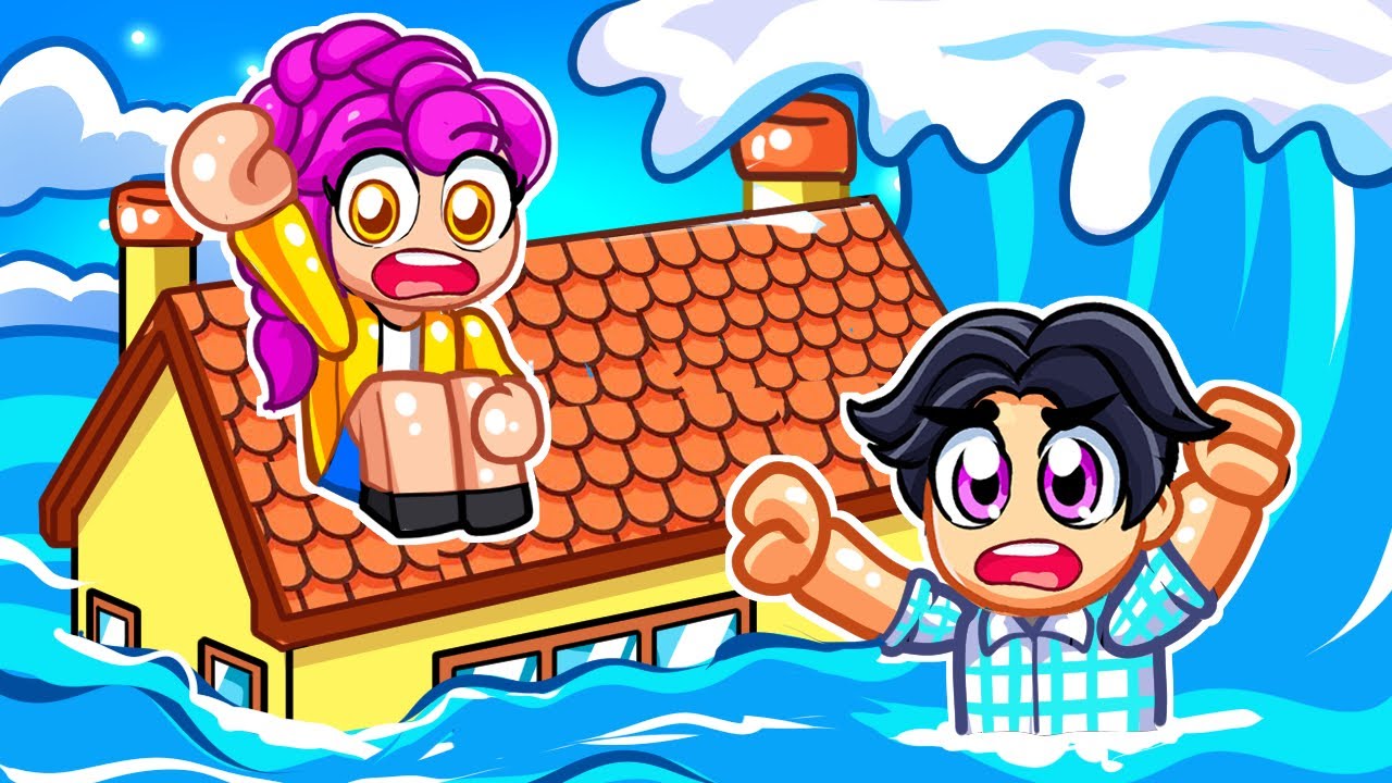 Extreme TSUNAMI SURVIVAL in Roblox! (Kpop Demon Hunters)