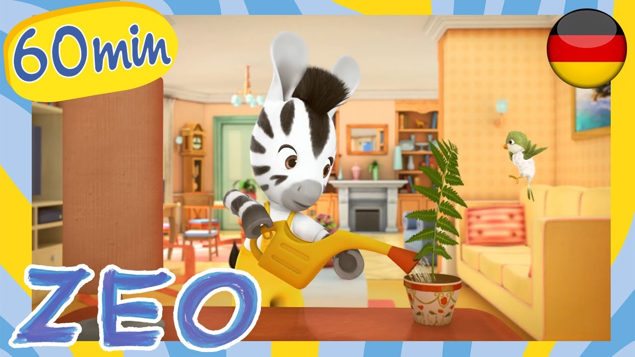 Zeo auf Deutsch 🦓 Zeo und Pflanzen 🌿 KOMPILATION Staffeln 3 🌿 süße Cartoons