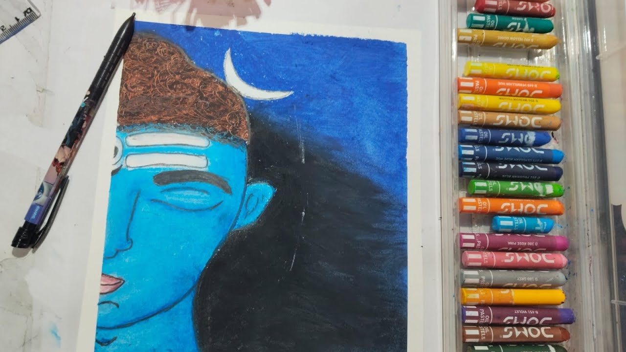 How to draw shiv ji,Shivratri spical drawing#viral #art #viralvideo #drawing #painting  
