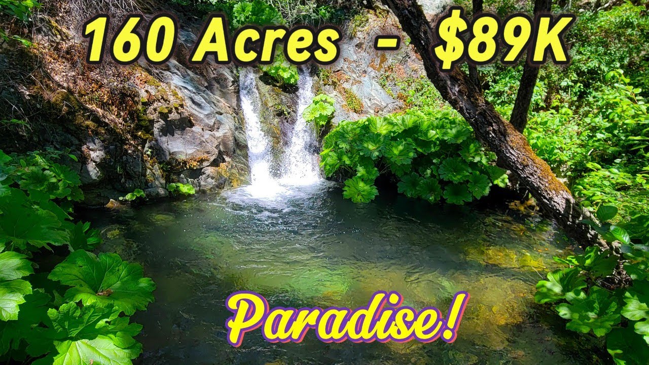 Land Acreage For Sale In California, Creek Waterfalls, Lake Views, Seller Carry