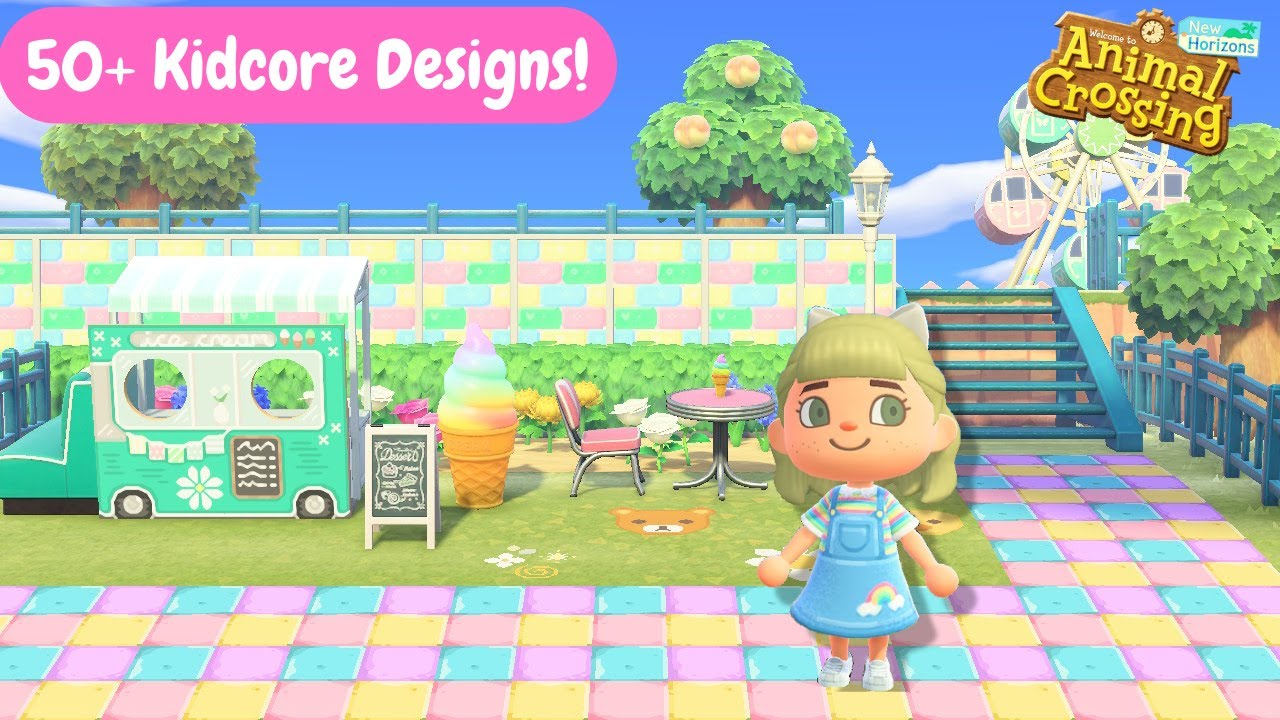 50+ Kidcore Custom Designs for your Island! || Animal Crossing New Horizons