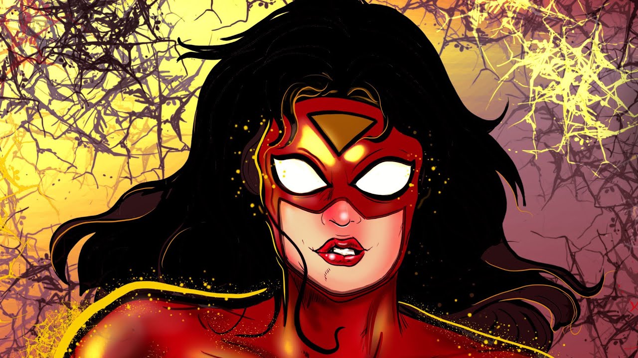DIBUJANDO A SPIDERWOMAN