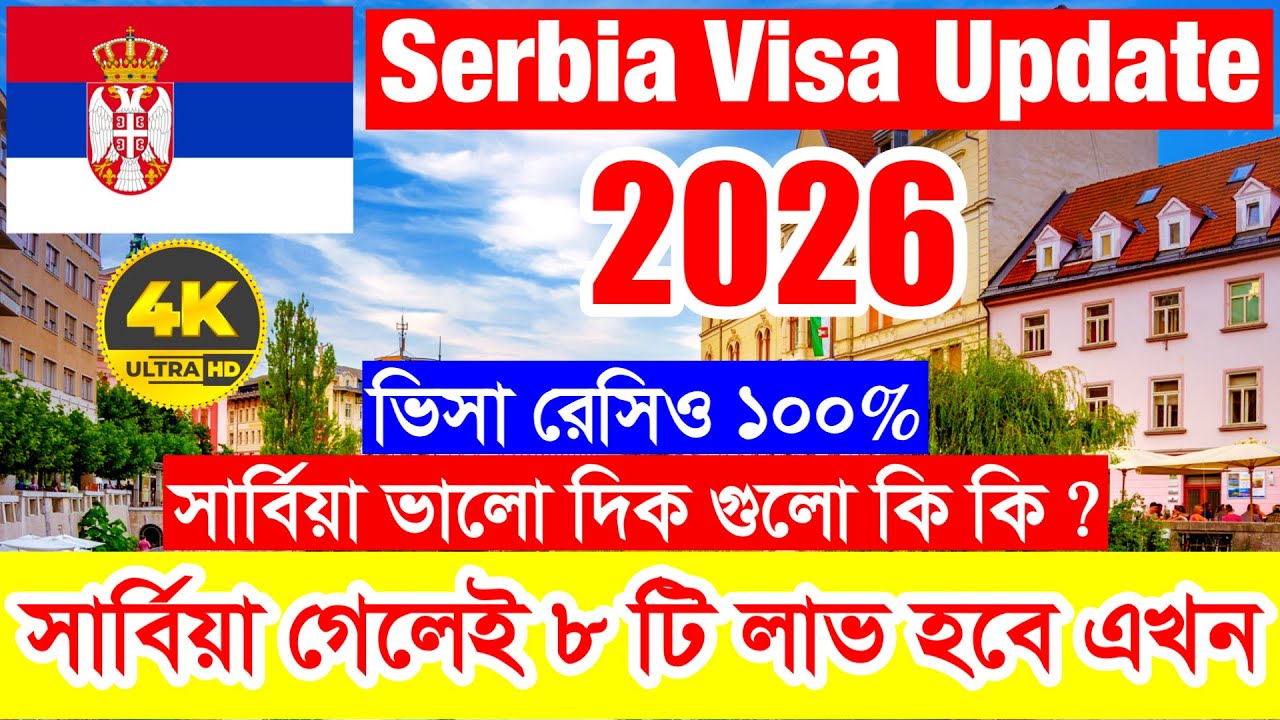 Serbia✅সার্বিয়া গেলেই আপনি ৮ টি লাভ করতে পারবেন এখন ? ২০২৬ সালে সার্বিয়ার খুশির খবর সবার জন্য 