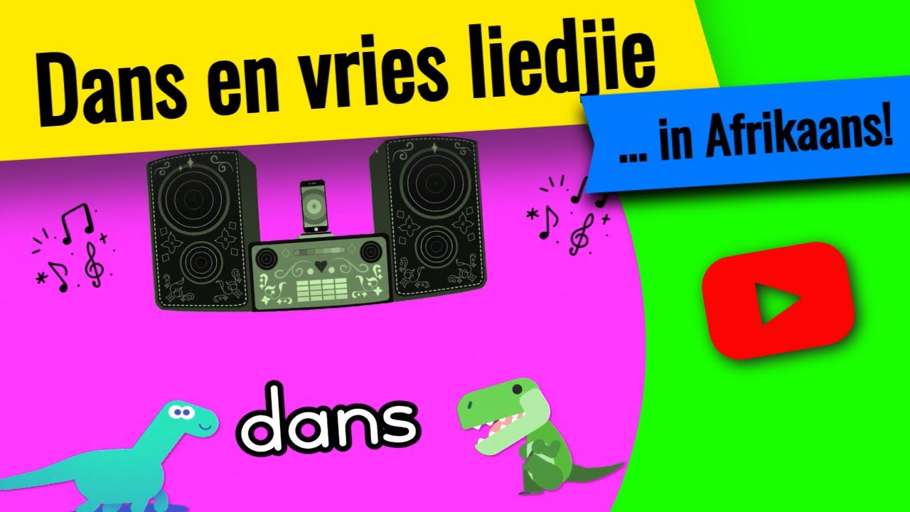 Oefeninge vir kinders ▶ dans en vries liedjie in Afrikaans | Oefen en dans!