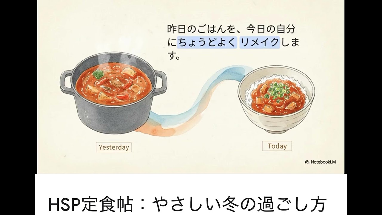 『HSP定食帖（冬編）』この5つ作れば冬は越せます
