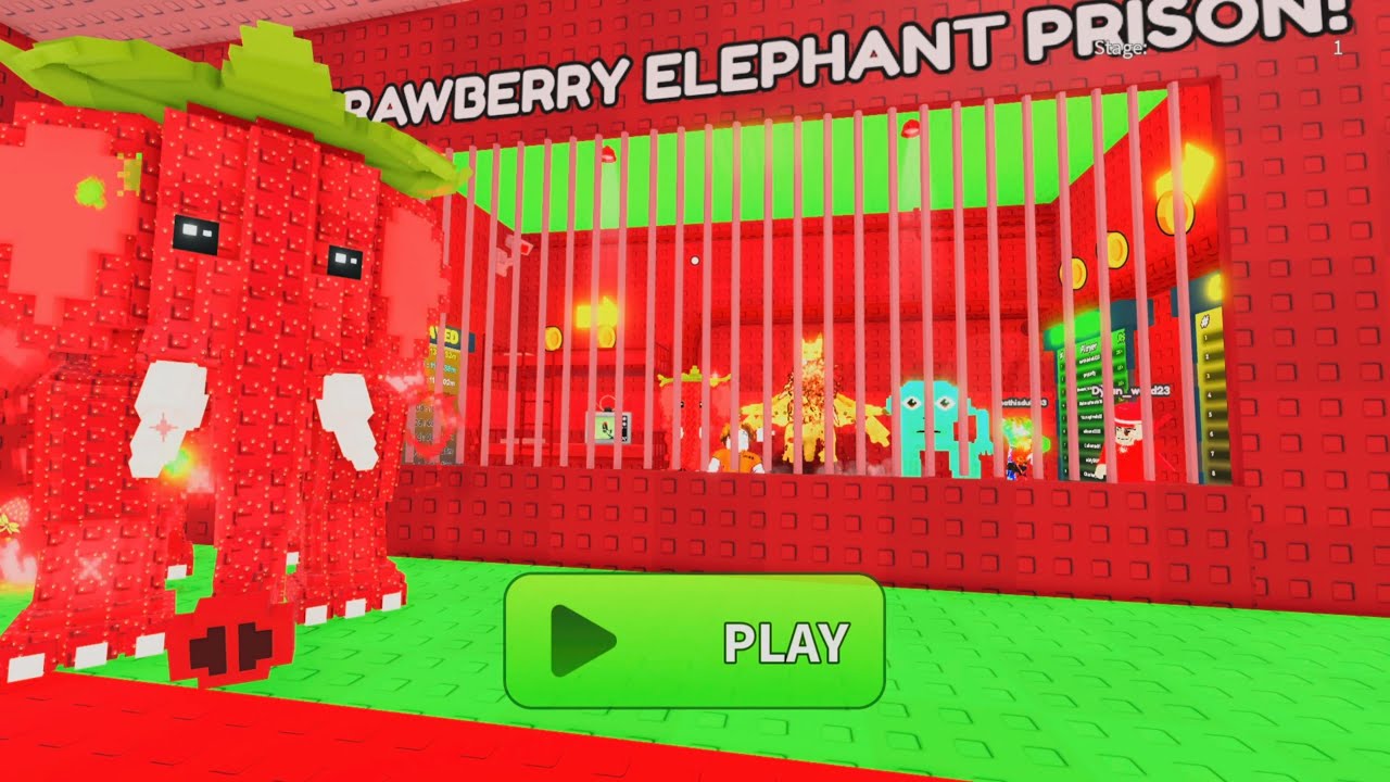 #roblox #obby Клубничная слоновья тюрьма в Obby - Новое обновление! Полное прохождение игры в Roblox